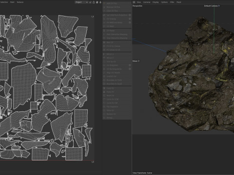 Sharp Cliff rock 3Dモデル