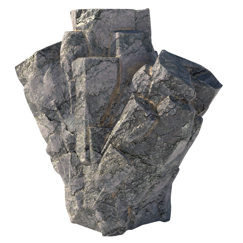 Sharp edge rock 3D Модель .c4d .max .obj .3ds .fbx .stl .blend 