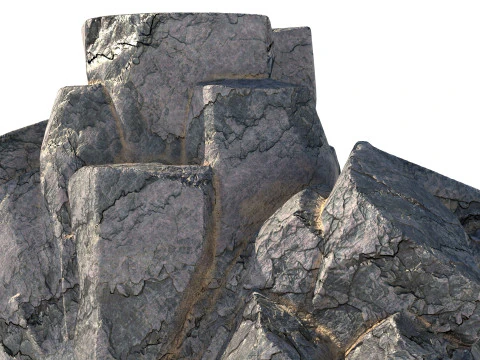 Sharp edge rock 3D Model