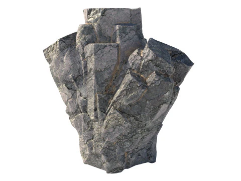 Sharp edge rock 3D Model