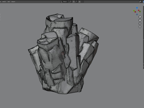 Sharp edge rock 3D Модель