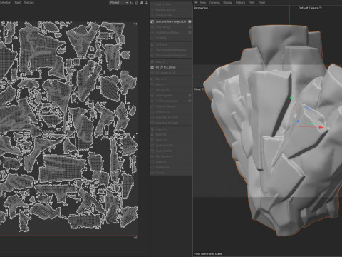 Sharp edge rock 3D Модель