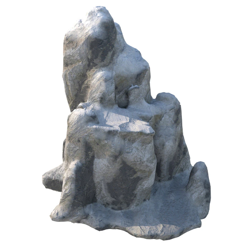 Snow cliff 3D Model .c4d .max .obj .3ds .fbx .stl .blend 