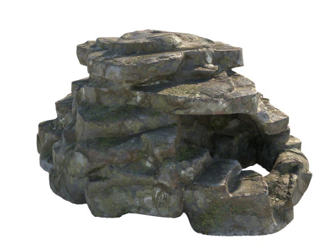 Pilha de pedras escalonadas Modelo 3D