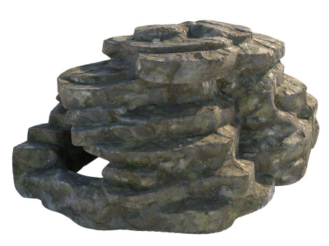 Step rock pile 3D 模型