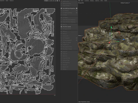Pilha de pedras escalonadas Modelo 3D