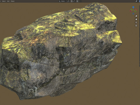 Sulfur Rock 3D मॉडल
