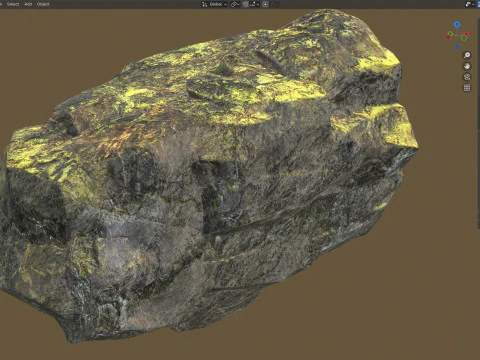 Sulfur Rock 3D Model