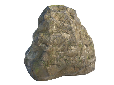 Wet Cliff Rock 3D Model