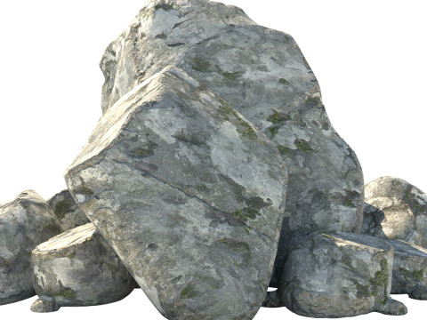 White rock pile 3D Модель