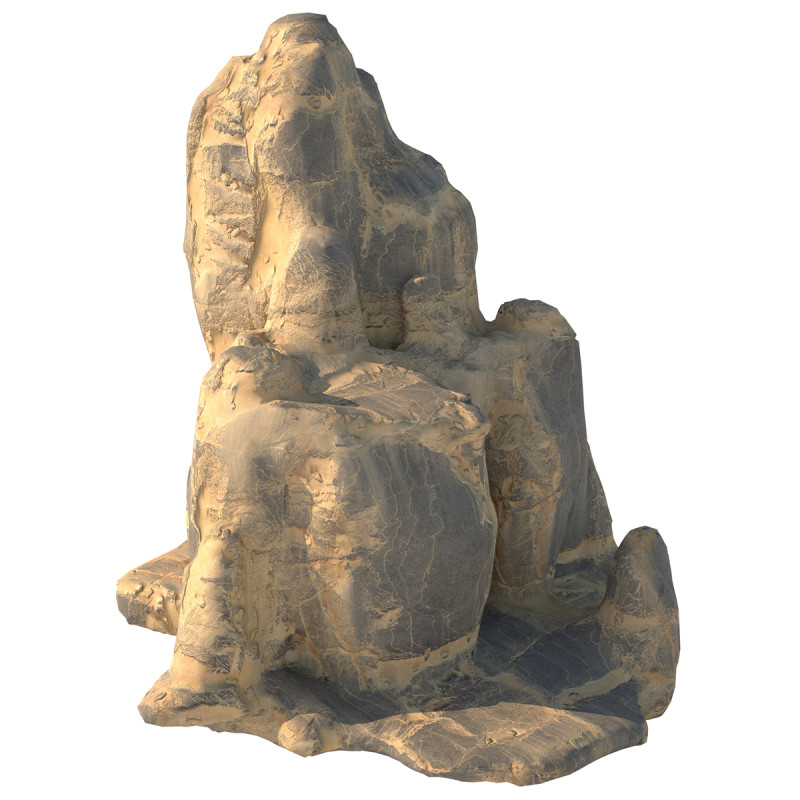 Yellow sand cliff 3D 模型 .c4d .max .obj .3ds .fbx .stl .blend 