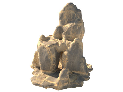 Yellow sand cliff 3D 模型