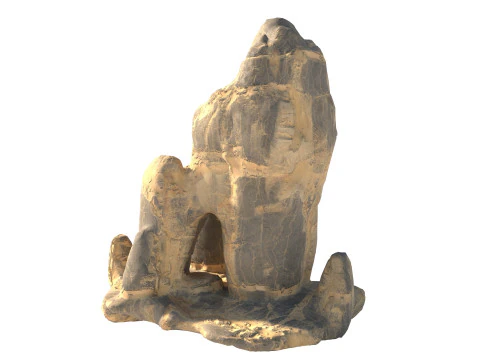Скеля жовтого піску 3D Модель