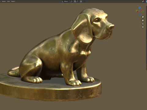 Scogliera di sabbia gialla Modello 3D