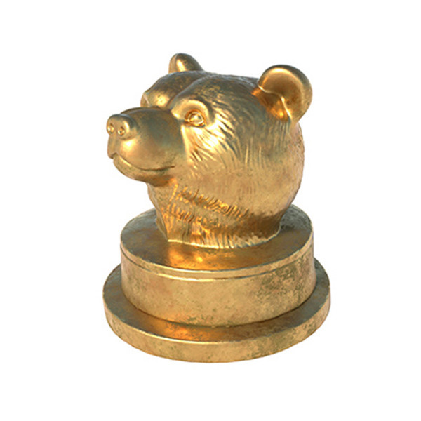 Bear head statue 3D Модель .c4d .max .obj .3ds .fbx .stl .blend 