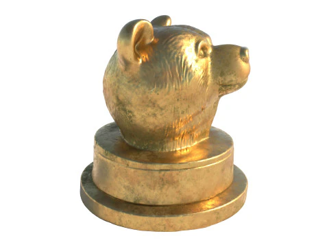 B&auml;renkopfstatue 3D Modell