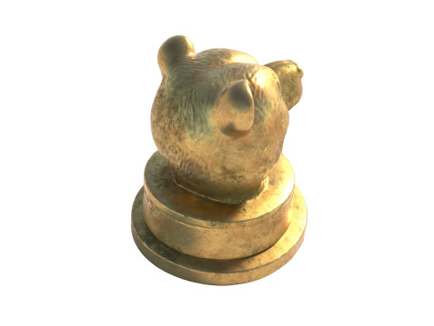 Bear head statue 3D Модель