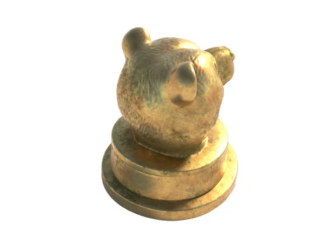 B&auml;renkopfstatue 3D Modell