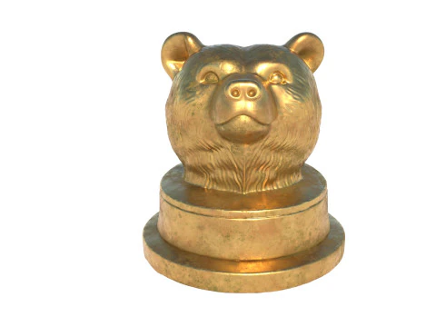 B&auml;renkopfstatue 3D Modell