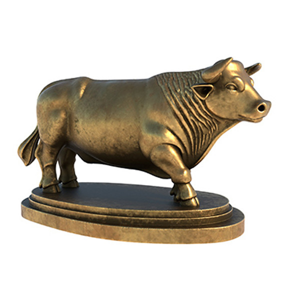 Bull statue 3D 模型 .c4d .max .obj .3ds .fbx .stl .blend 
