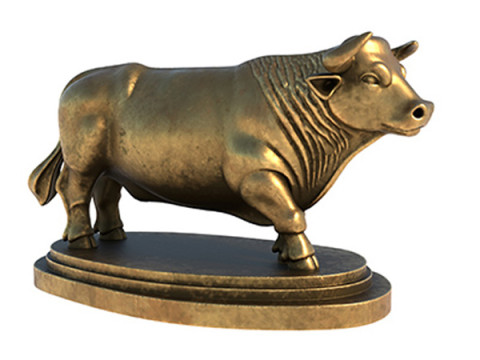 Bull statue Model 3D