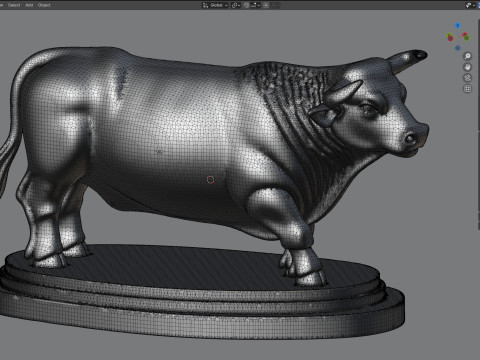 Bull statue 3D 模型