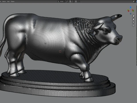 Boğa heykeli 3D Model