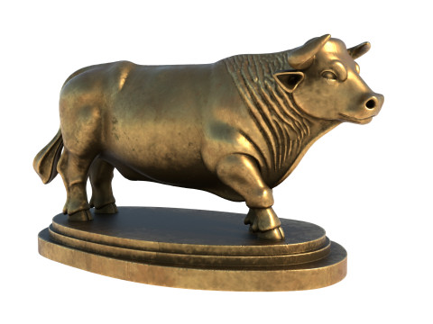 Bull statue 3D 模型