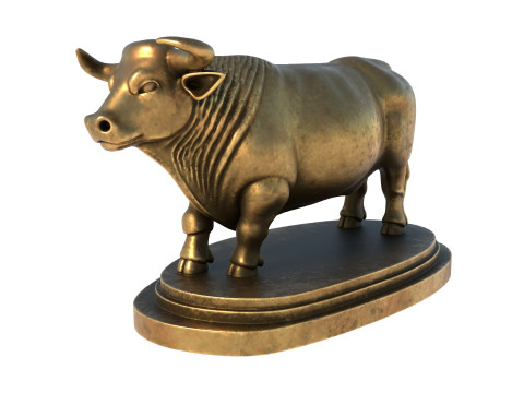 Bull statue 3D 模型