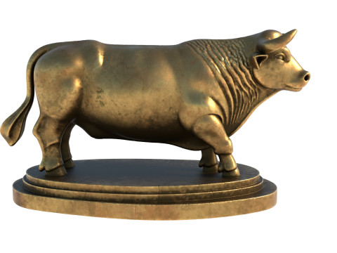 Bull statue 3D 模型