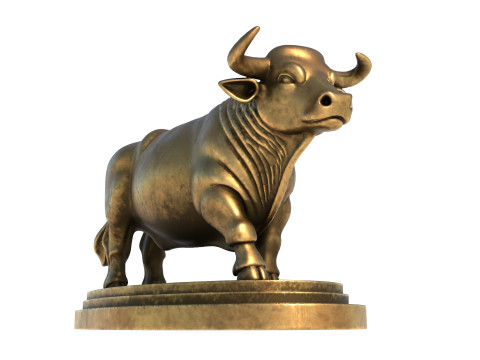 Bull statue 3D 模型