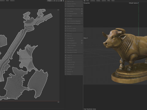 Bull statue 3D 模型
