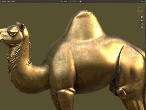 Camel statue 3D Modell