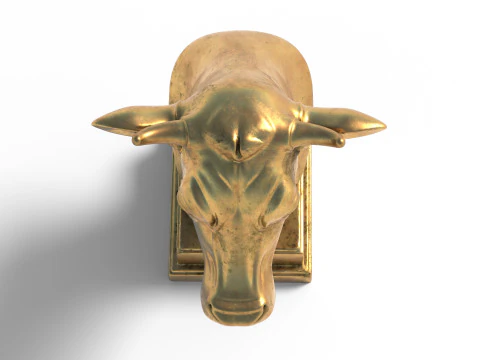 Cow bust statue 3D Model