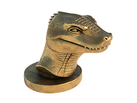 Croc bust statue Modèle 3D