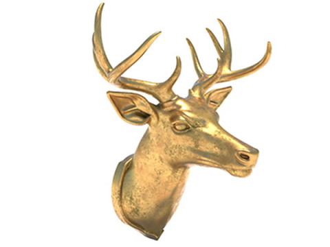 Deer head bust statue 3D Modell