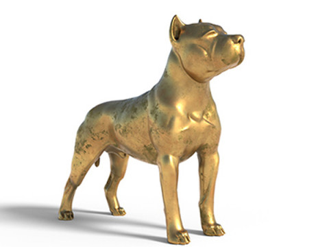 Dog statue statue 3D Model
