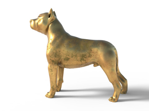 Dog statue statue 3D 模型
