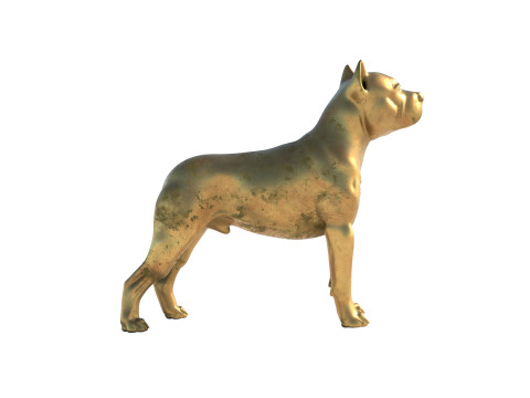 Dog statue statue 3D 模型