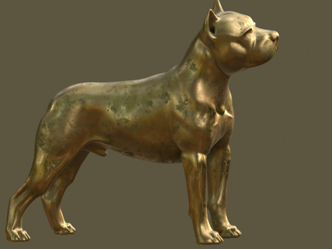 Dog statue statue 3D 模型
