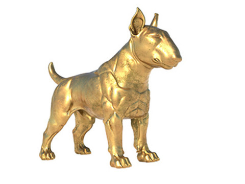 Dog tarrier statue 3D Model