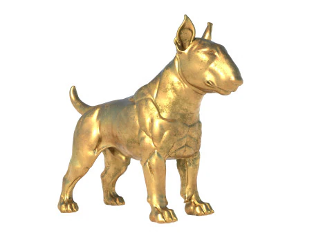 Dog tarrier statue 3D Model