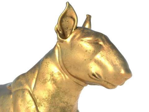 Dog tarrier statue 3D Model