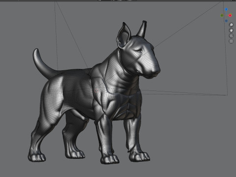 Dog tarrier statue 3Dモデル