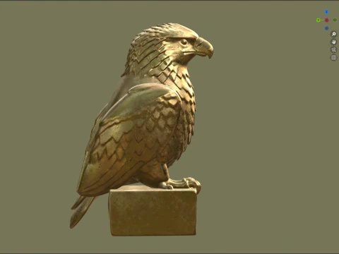 독수리 동상 3D 모델