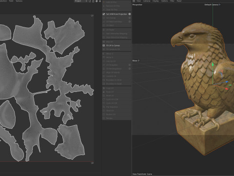 Eagle statue 3D Model