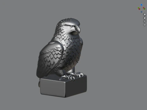 독수리 동상 3D 모델