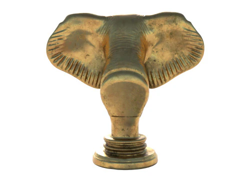 Statua del busto della testa di elefante Modello 3D