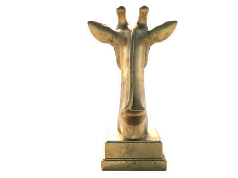 Giraffe head bust statue 3D Modell