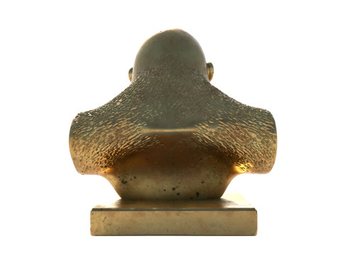Gorilla bust statue 3D Model